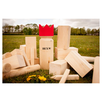 Bex Kubb Original Vikingschaak buitenspe — zo goed als nieuw