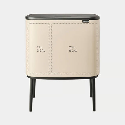 Brabantia Bo Touch Bin prullenbak 11 + 23 liter — gebruikt