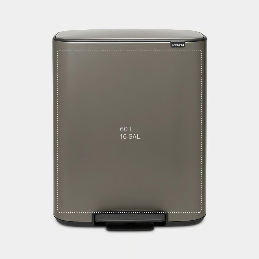 Brabantia Bo Prullenbak 60 liter — Nieuw maar beschadigd
