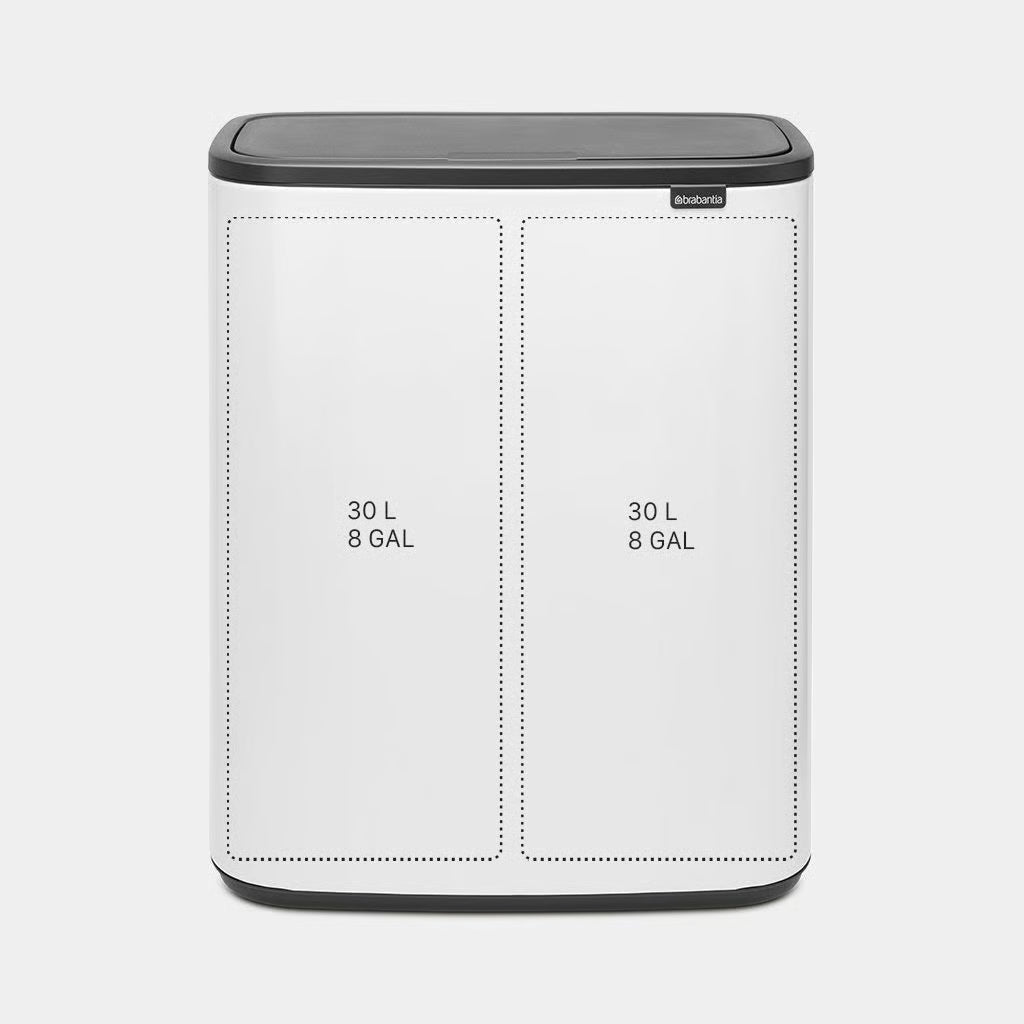 Brabantia Bo Touch Bin Prullenbak - 2 x 30 liter — nieuw