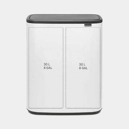 Brabantia Bo Touch Bin Prullenbak - 2 x 30 liter — nieuw