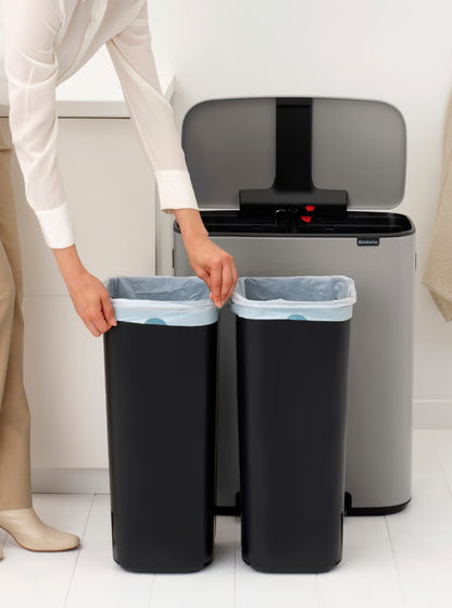 Brabantia Bo Prullenbak - 2 x 30 liter — nieuw