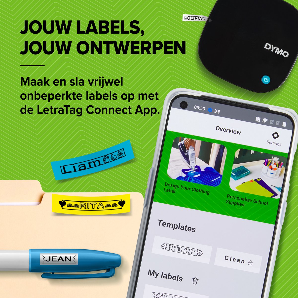 DYMO LetraTag 200B labelprinter — zo goed als nieuw