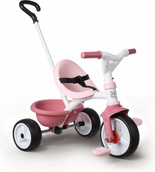 Smoby Be Move Roze Driewieler met duwstang