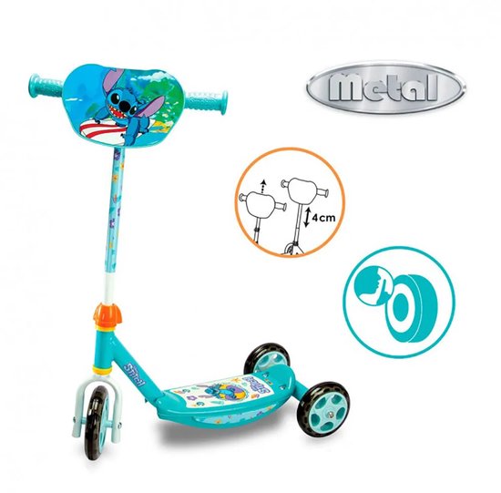 Smoby Lilo & Stitch Stitch Scooter — zo goed als nieuw