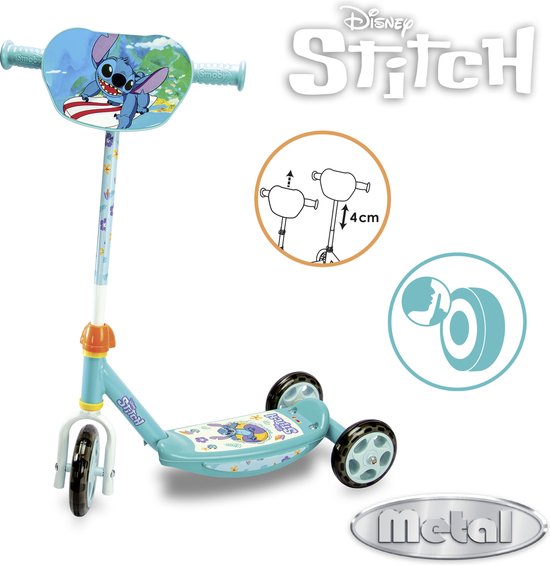 Smoby Lilo & Stitch Stitch Scooter — zo goed als nieuw