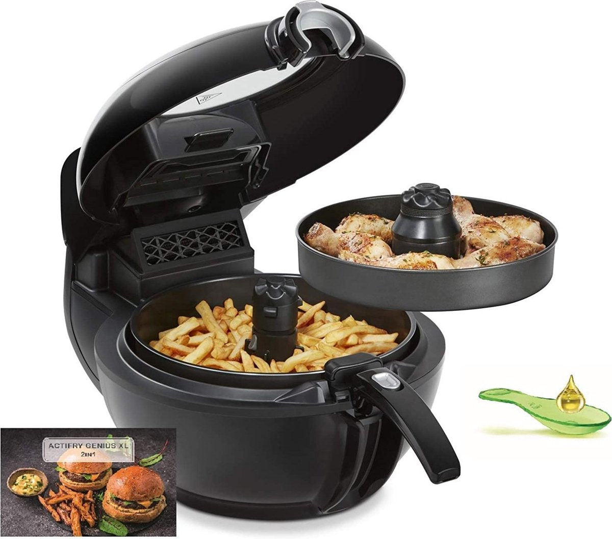 Tefal ActiFry Genius XL YV9708 Friteuse — zo goed als nieuw
