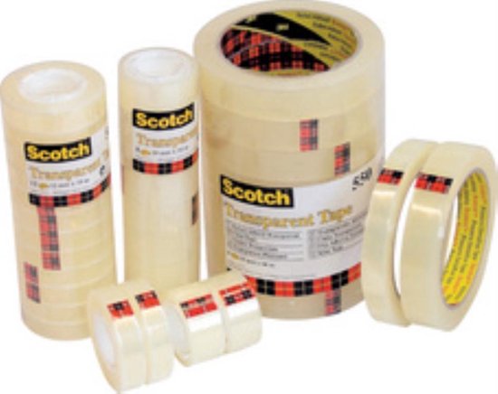 Scotch Transparante Tape 19 mm x 66 m 8 Rollen — gebruikt