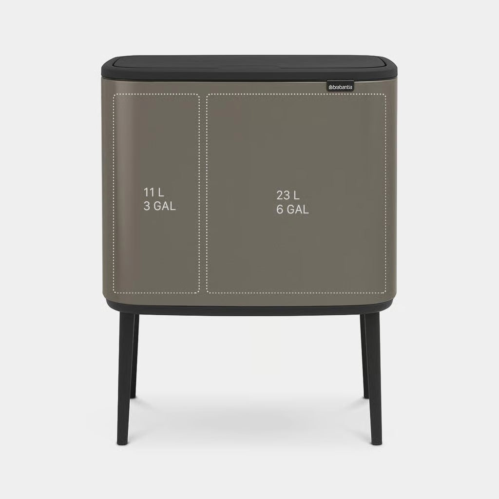 Brabantia Bo Touch Bin Prullenbak - 11 + 23 liter — nieuw