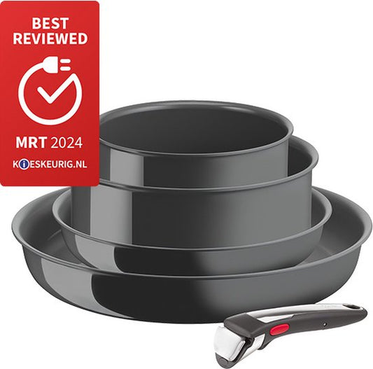 Tefal Ingenio Renew Koekenpannenset 5-de — zo goed als nieuw