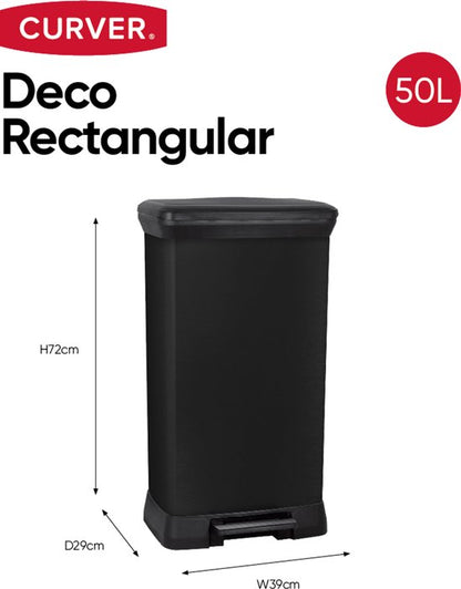 Curver Decobin Prullenbak 50L — nieuw