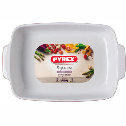 Pyrex Signature Ovenschaal Rechthoek 35x25 cm Rood — Zeer goed