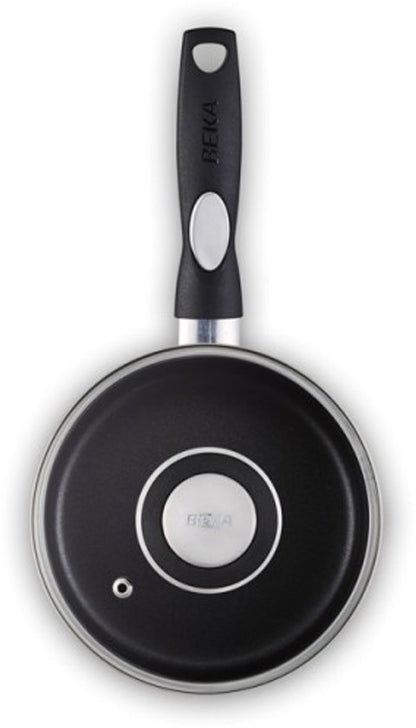 Beka Pro Induc Steelpan met Deksel en Keramische Antikleeflaag - PFAS vrij - Ø 16cm — Zeer goed