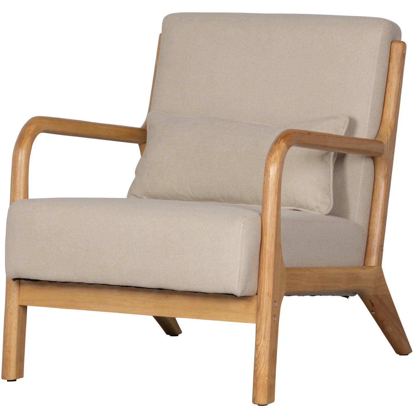 WOOOD Mark Fauteuil - Stof - Naturel — nieuw