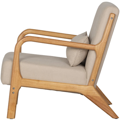 WOOOD Mark Fauteuil Stof Naturel — nieuw