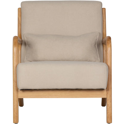 WOOOD Mark Fauteuil Stof Naturel — nieuw