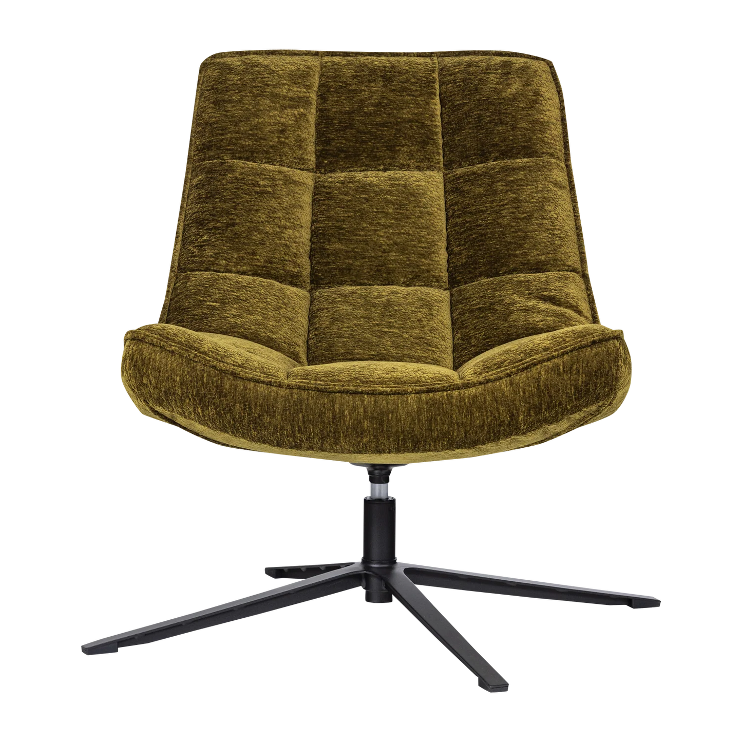 WOOOD Maudi Draaifauteuil Chenille Groen — nieuw