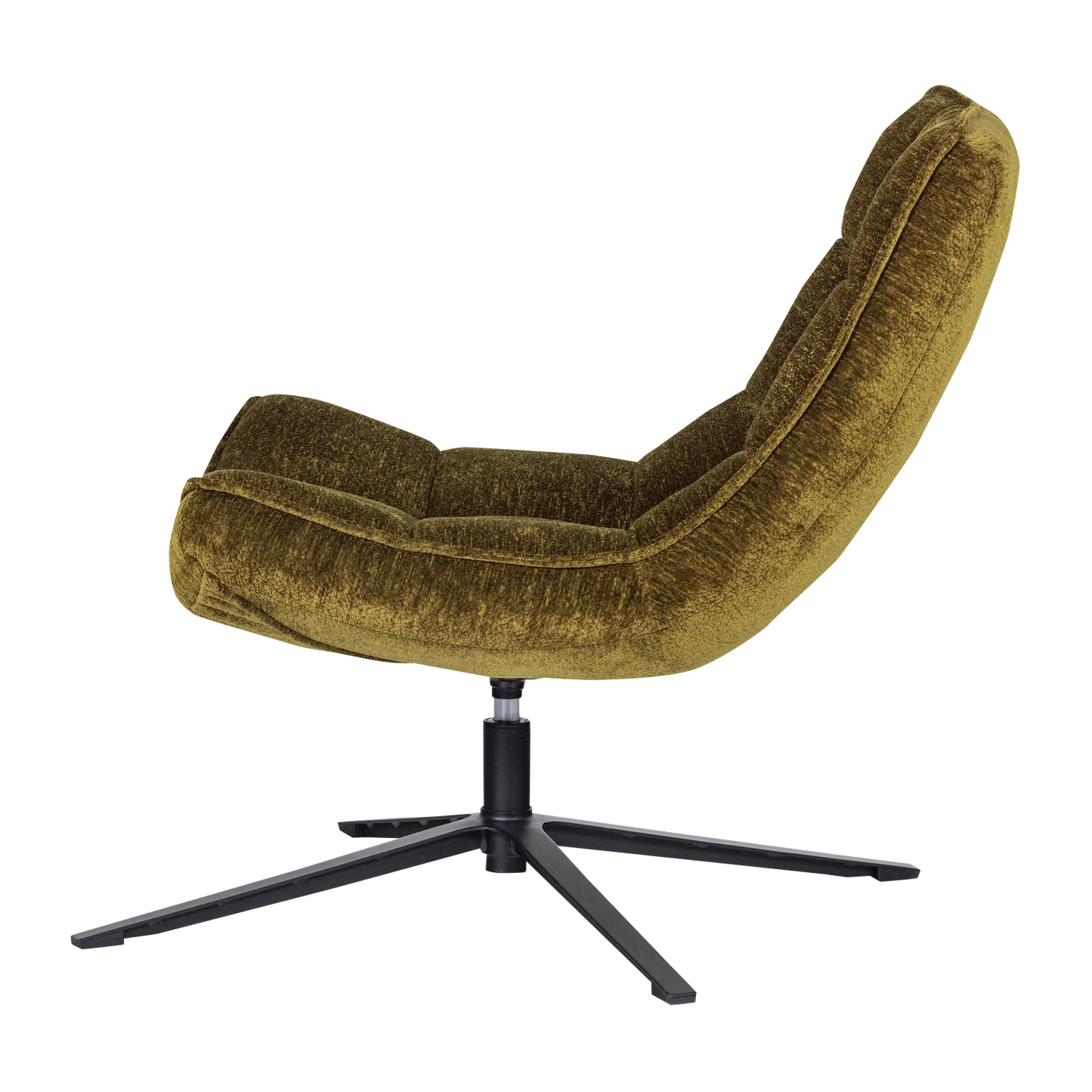 WOOOD Maudi Draaifauteuil Chenille Groen — nieuw
