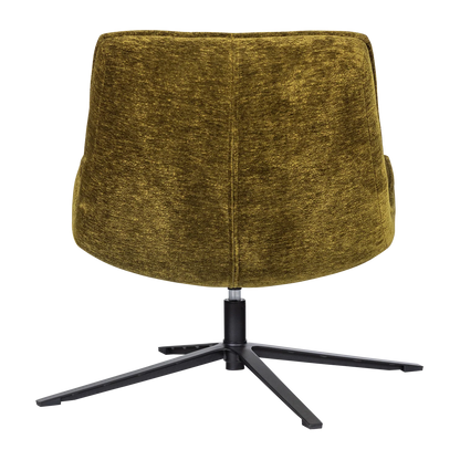 WOOOD Maudi Draaifauteuil Chenille Groen — nieuw