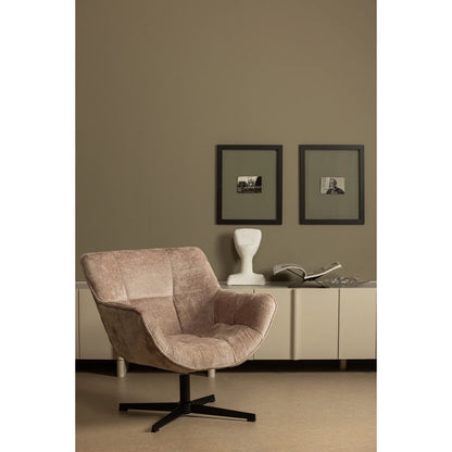 WOOOD Wibo Draaifauteuil Chenille — zo goed als nieuw