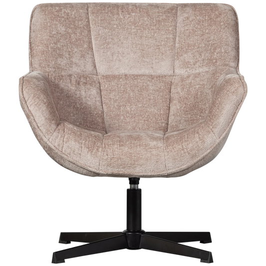 WOOOD Wibo Draaifauteuil Chenille — zo goed als nieuw