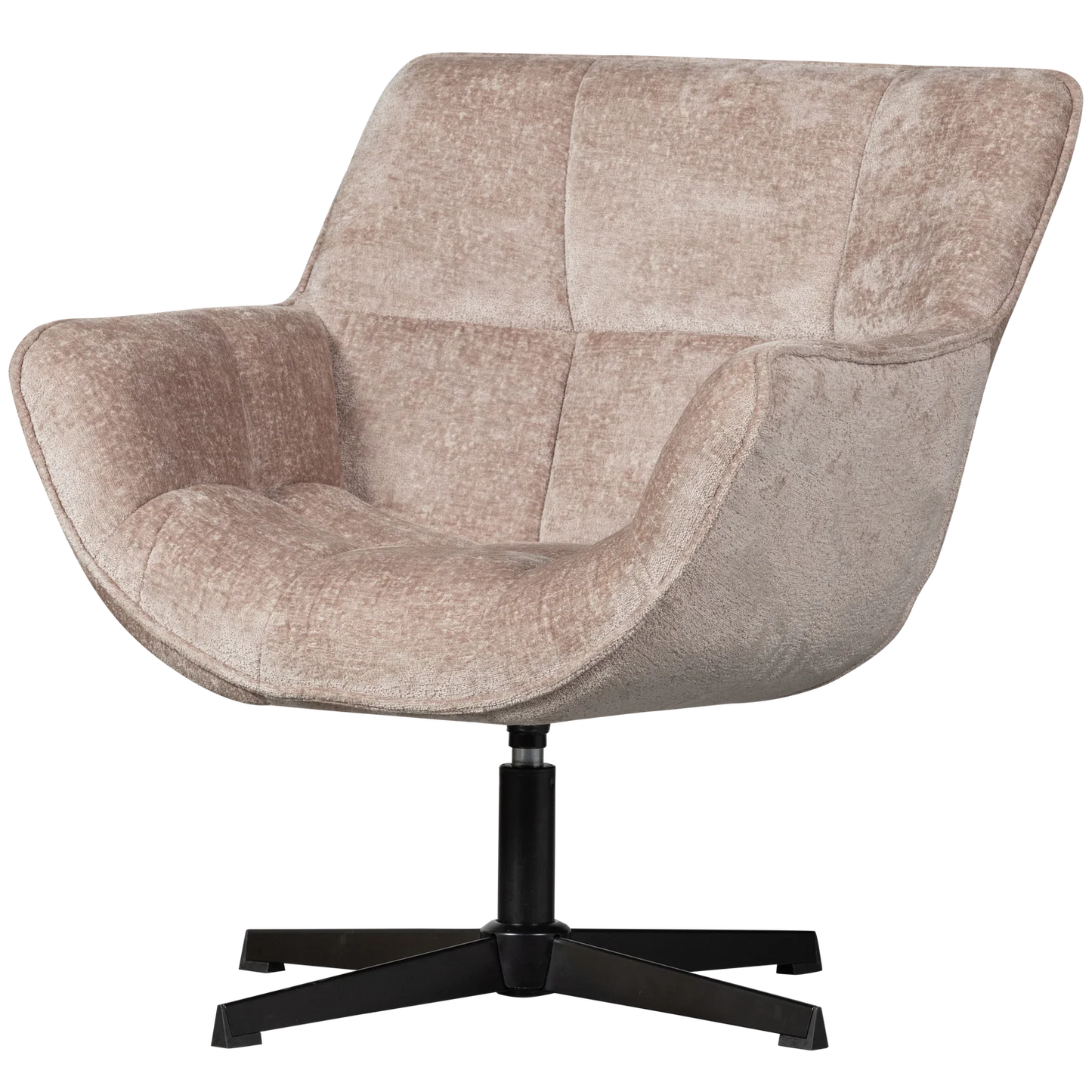 WOOOD Wibo Draaifauteuil Chenille — zo goed als nieuw