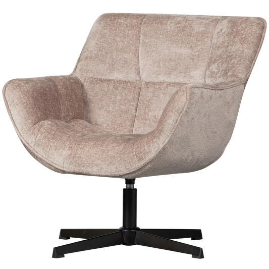 WOOOD Wibo Draaifauteuil Chenille — zo goed als nieuw