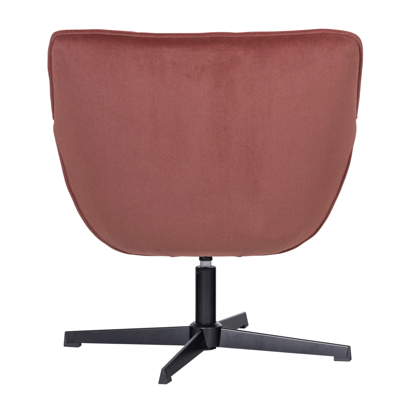 WOOOD Wibo Draaifauteuil Velvet Mat Bruinrood — nieuw