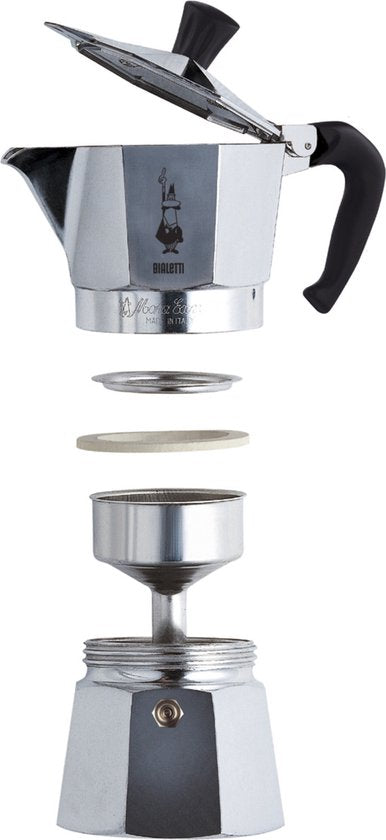 Bialetti Moka Express Percolator 2 kops — zo goed als nieuw