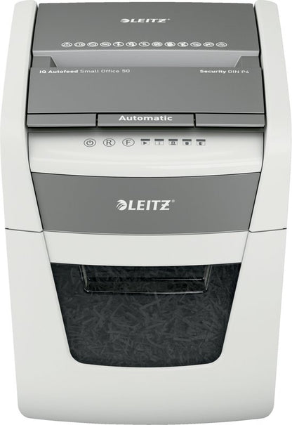 Leitz IQ Autofeed 50X Automatische Papierversnipperaar — Zeer goed