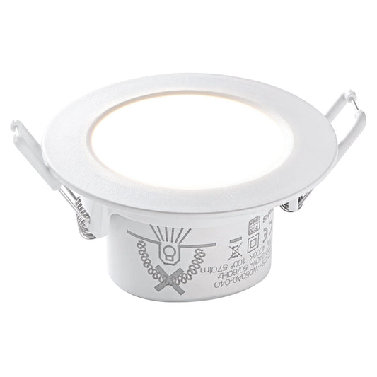 Heitronic LED Einbaustrahler 7W 3000K wit — Zeer goed