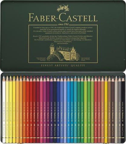 Faber-Castell Polychromos kleurpotloden 36 stuks in blik — Zeer goed