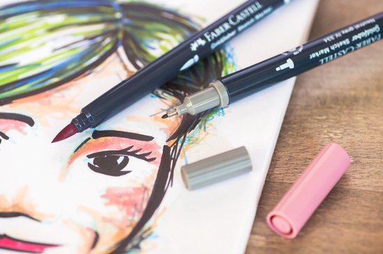 Faber-Castell Goldfaber sketchmarker set school — gebruikt