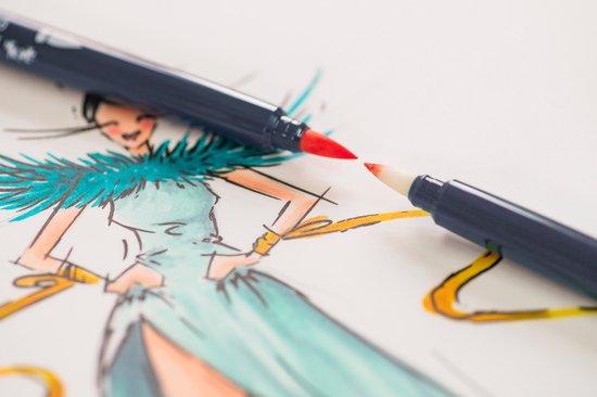 Faber-Castell Goldfaber sketchmarker set school — gebruikt