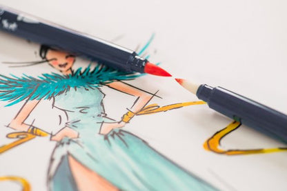 Faber-Castell Goldfaber sketchmarker set school — gebruikt