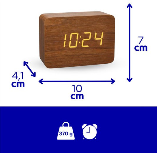 TFA Dostmann 60.2549.08 Wekker Hout Licht Bruin — Zeer goed
