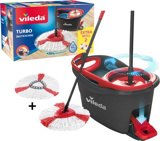 Vileda Turbo Dweilsysteem - Mopset — zo goed als nieuw