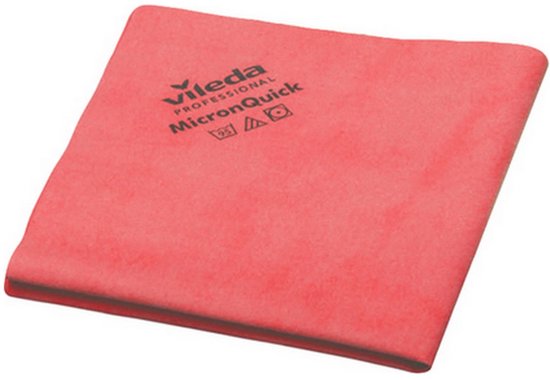 Vileda MicronQuick Microvezeldoek Rood — gebruikt