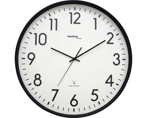 Technoline WT 8998 wandklok zwart 50 cm