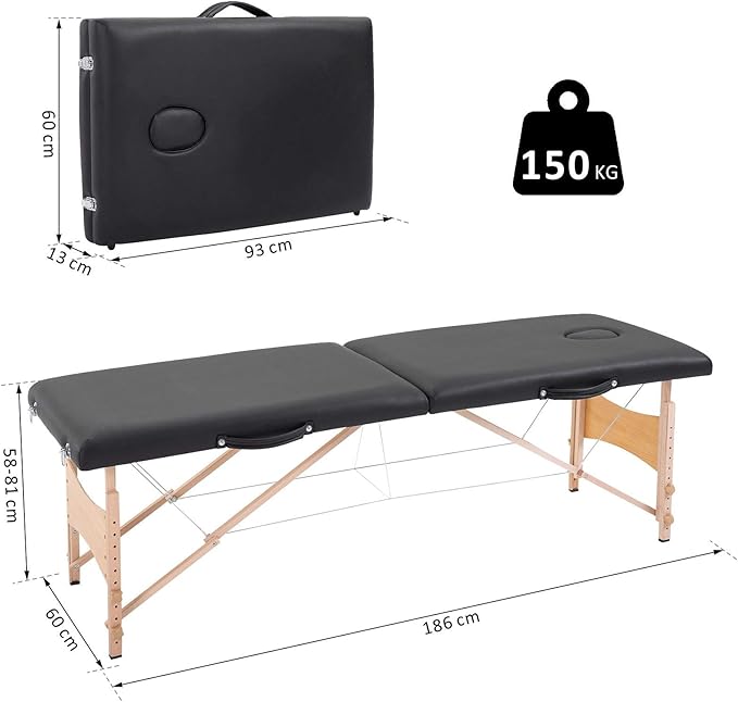 HOMCOM Massageliege Mobiler Massagetisch — Zeer goed