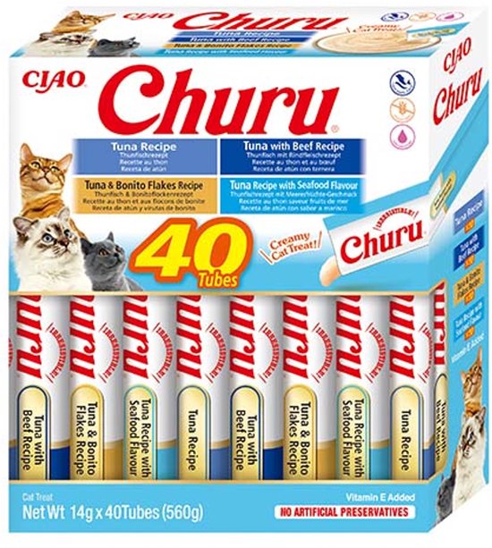 Ciao Kattensnack Churu Puree Tuna — gebruikt