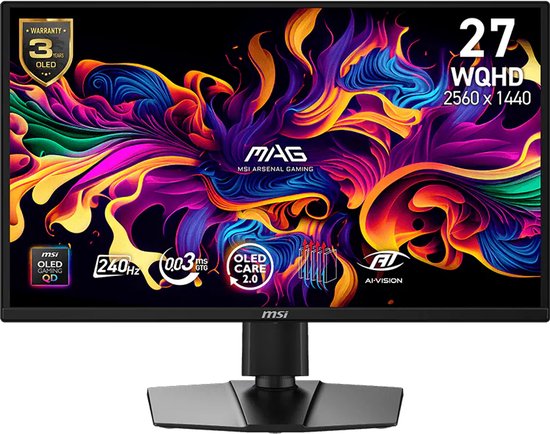 MSI MAG272QP QD-OLED X24 - Monitor — nieuw