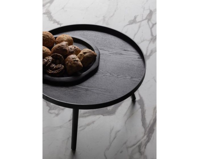 WOOOD Mesa Bijzettafel L hout zwart — nieuw