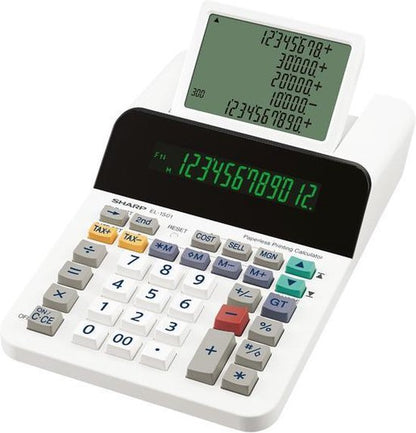Sharp rekenmachine EL1501 wit 12-cijferig — Zeer goed