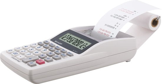 Sharp EL1611V Rekenmachine Grijs 12-Digit — Zeer goed
