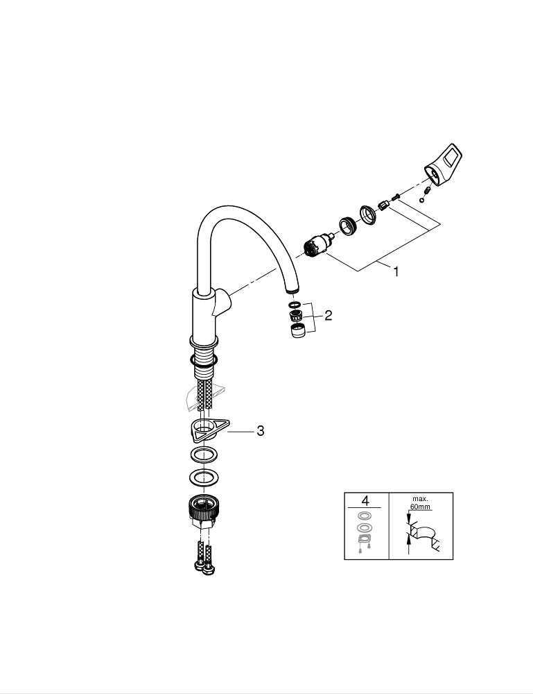 GROHE Start Keukenmengkraan - Chroom — zo goed als nieuw