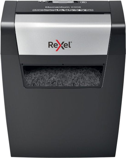Rexel Momentum X308 Papierversnipperaar — zo goed als nieuw