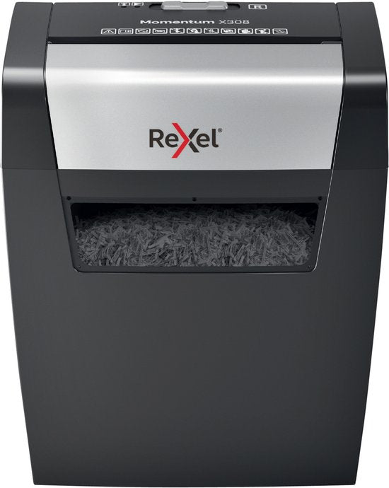 Rexel Momentum X308 Papierversnipperaar — zo goed als nieuw