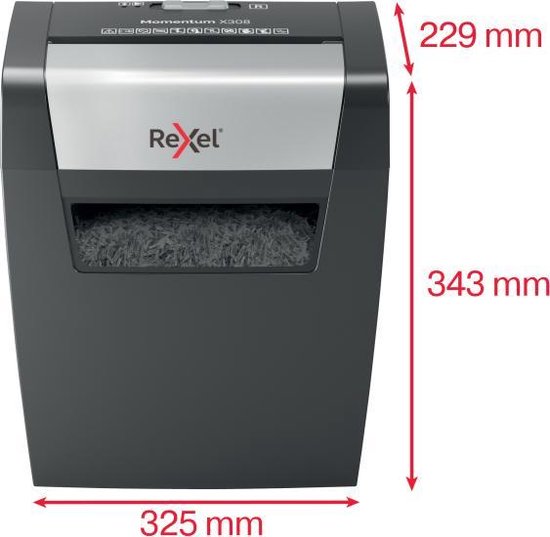 Rexel Momentum X308 Papierversnipperaar — zo goed als nieuw