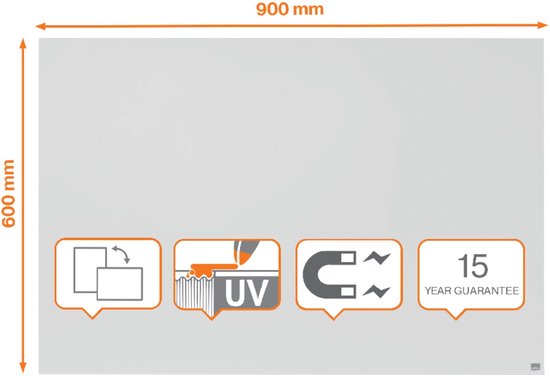 Nobo Infinity Frameloos Magnetisch White — zo goed als nieuw